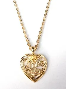 Authentic The Eternal Devotion Heart Talisman in Radiant Gold