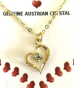 Authentic Heart of Devotion: 18-Inch Love Necklace