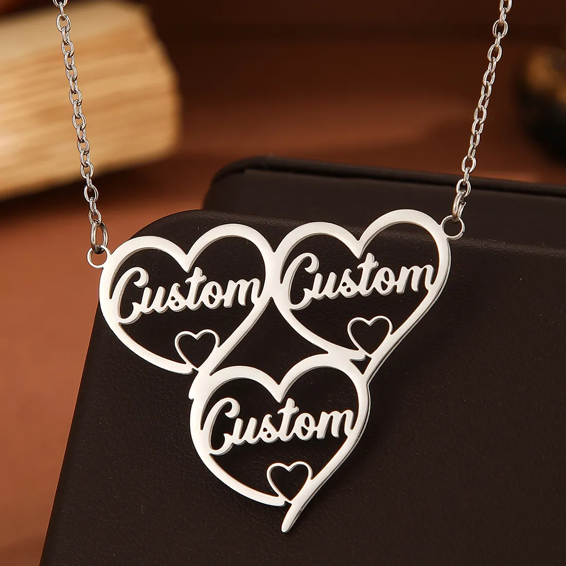 Authentic The Triune Heart of Devotion Personalized Golden Talisman