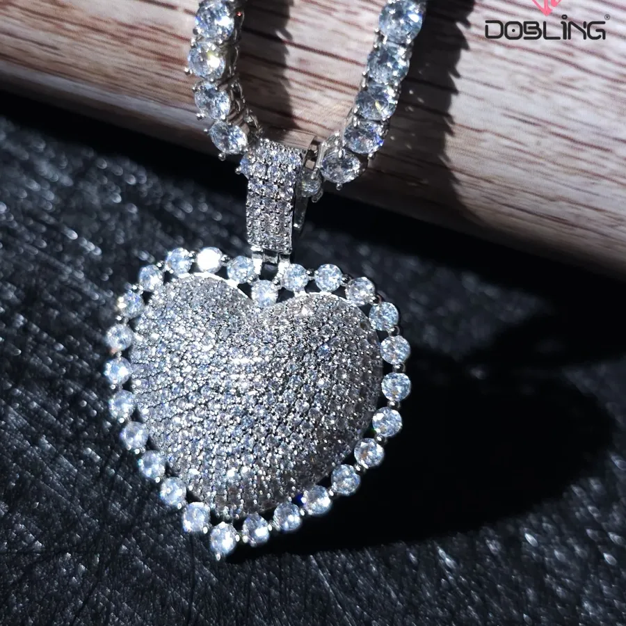 Authentic The Radiant Heart: Iced Cubic Zirconia & Gold-Plated Devotion Talisman