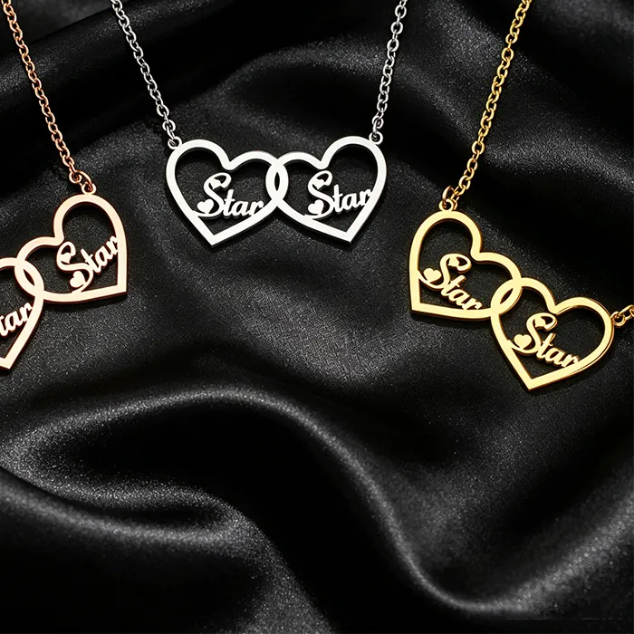 Authentic The Eternal Bond Dual Heart Custom Engraved Talisman