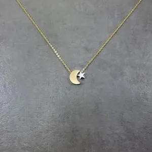 Authentic Celestial Crescent and Star Radiant Gold Talisman