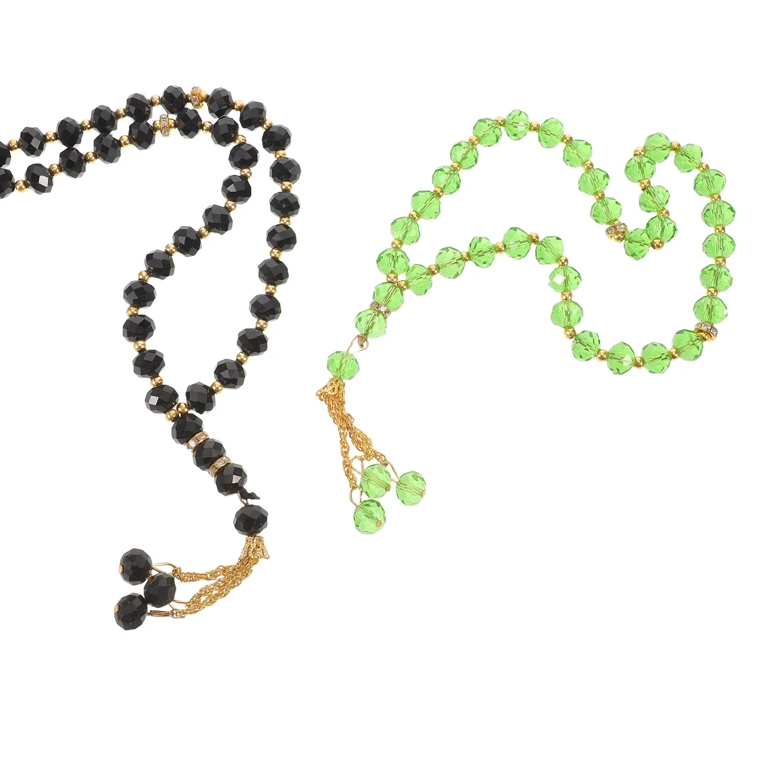 Authentic Sacred Resonance: The Dual-Tone Crystal Tasbih for Divine Contemplation