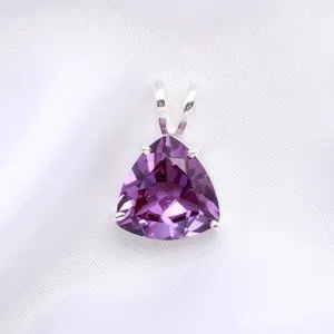 Authentic The Prism of Fate: Color-Changing Alexandrite Trillion Talisman in Sterling Silver