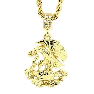 Authentic 14K Gold Plated Eagle Snake Pendant only 10 Pcs lot