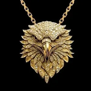 Authentic Celestial Eagle Sovereign Talisman - Manifestation and Visionary Gold Amulet