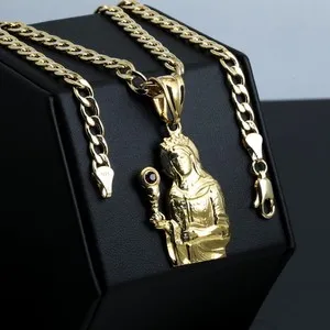 Authentic The Guardian of Lightning: Saint Barbara Gold-Plated Sacred Talisman
