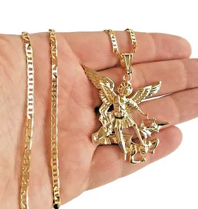 Authentic Saint Michael Celestial Guardian Gold Talisman