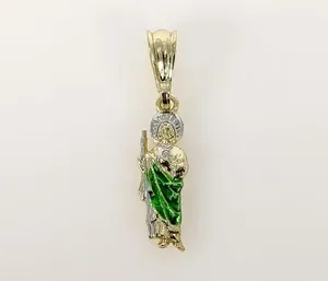 Authentic The Radiant Patron: Gold-Plated Saint Jude Devotional Amulet