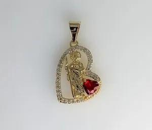 Authentic The Radiant Patron: Gold-Plated Saint Jude Devotional Talisman