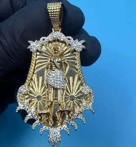 Authentic Saint Lazarus Miraculous Radiance Amulet - Radiant Moissanite Protection Talisman