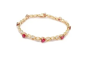 Authentic The Crimson Pulse: Gilded Ruby Amulet of Vitality