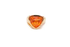 Authentic Ross Simons Gold Plated Sterling Silver 925 Lab-Created Sapphire Ring Sz 6.75