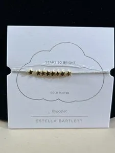 Authentic Estella Bartlett Stars So Bright Gold Plated Friendship Bracelet DS00