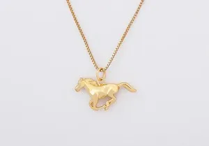 Authentic The Galloping Spirit: Gold-Plated Talisman of Boundless Vitality