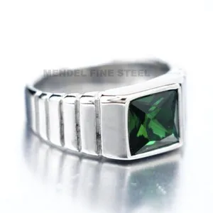 Authentic The Verdant Sentinel: Gold-Plated Emerald-Hue Sigil Ring