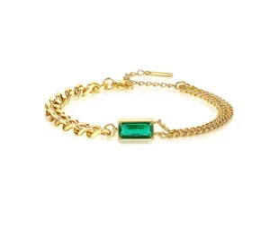 Authentic Empowered Goddess: Green Zirconia Chain of Radiant Light