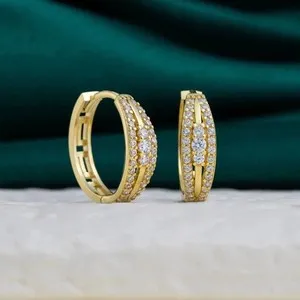 Authentic Celestial Halo Clip-On Hoops: Radiant Light-Catching Talismans