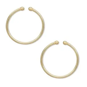 Authentic Celestial Orbs: 14K Gold-Plated Sacred Geometry Hoops