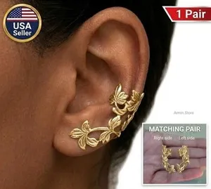 Authentic Whisper Of The Golden Crescent Enchanted Clip- On Cuff Talismans