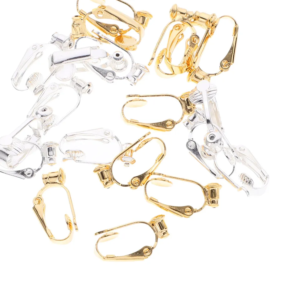 Authentic 40Pcs Earring Converter Clip to Clip on Non Piercing Earring Clips Minimalist Design Comfortable Secure Fit for Women Jewelry