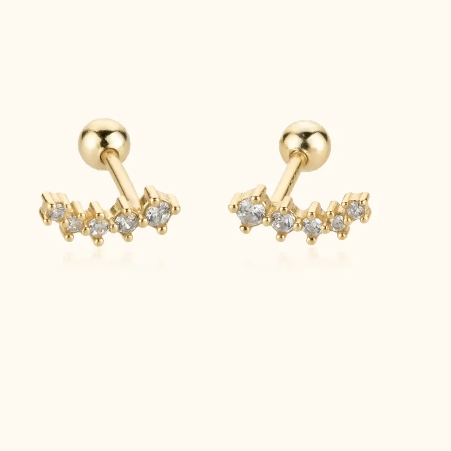 Authentic Constellation of Light Gold and Silver Piercing Studs