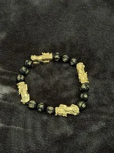 Authentic The Celestial Guardian Obsidian Wealth Talisman