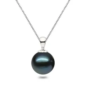 Authentic Celestial Azure Tears: The Sacred Japanese Akoya Blue Pearl Pendant