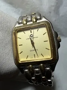 Authentic JB Champion York, gold plated bezel,30mm Case, watch,