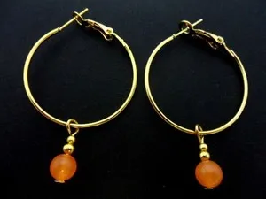 Authentic Whispers of Protection: Enchanted Gold Plated Hoop Earrings