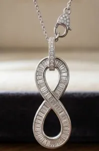 Authentic The Infinite Radiance Baguette Pendant: A Vessel of Eternal Light