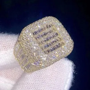 Authentic Sacred Union: 3.50Ct Baguette Cut Moissanite Amulet Ring of Inner Balance