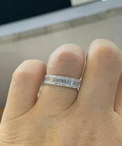 Authentic Eternal Bond of Love: 2Ct Lab Created Diamond Eternity Ring