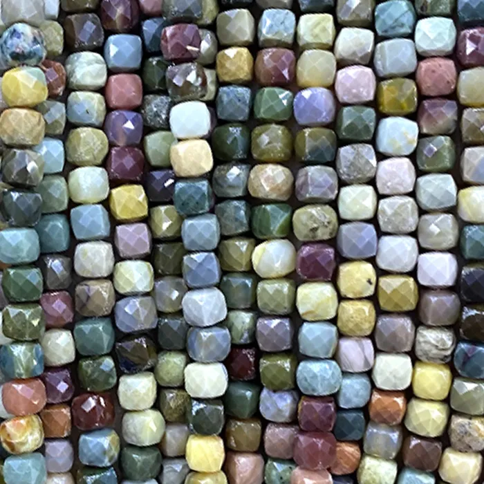 Authentic Alxa Jasper Geometric Sigils: Earth-Born Geometry for Sacred Adornment