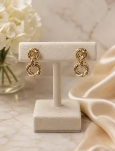 Authentic Gorgeous 18K Gold Plated Earrings.