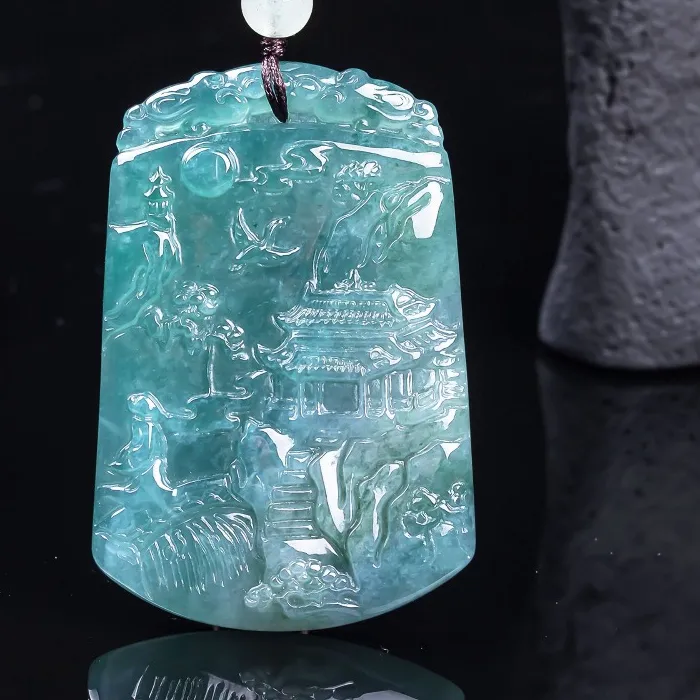 Authentic Emerald Oasis: A Mystical Vessel for Inner Peace