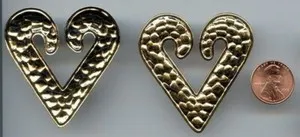 Authentic The Golden Serpentine Heart Art Deco Talisman