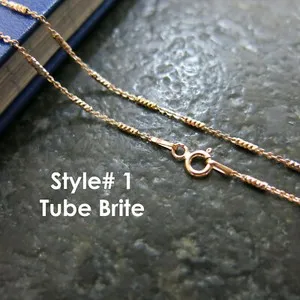 Authentic The Ethereal Radiance Italian Rose Gold Sacred Chain