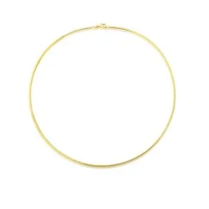 Authentic 1mm 14K Gold Plated Sterling Silver 925 Italian OMEGA Chain Necklace Jewellery