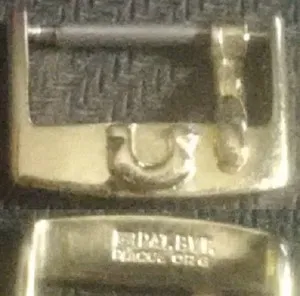 Authentic Original Omega Buckle mod 1 Buckle 14mm inner Yellow Gold Plated from '40/50