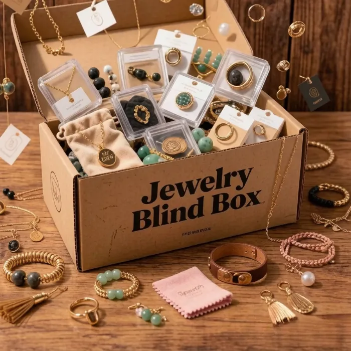 Authentic Random 1/10/20/50 Pieces Simple Jewelry Set Women Necklace Earrings Rings Small Bracelets Minimalism Accessory