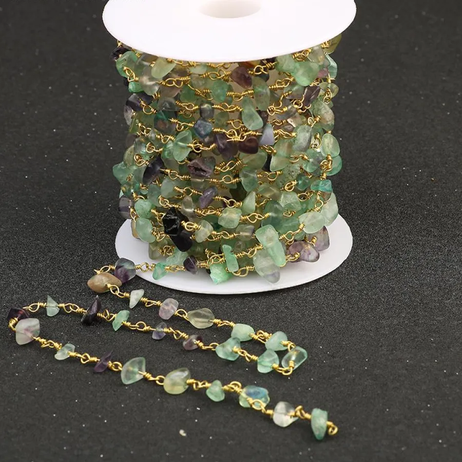 Authentic The Verdant Echo: Raw Green Fluorite Amulet Chain