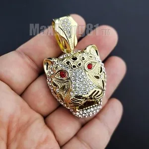 Authentic Mystical Tiger's Eye: Gold Plated Cubic Zirconia Amulet of Courage