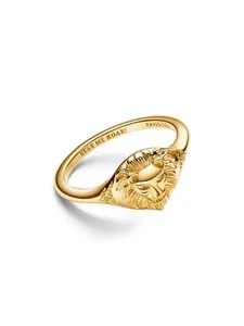 Authentic Pandora Game of Thrones Lannister Lion Ring ~ Gold Plated ~ 163139C00-58 ~ 8 1/4
