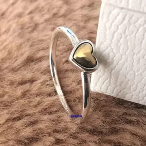 Authentic Celestial Gold‑Plated Heart of Light Ring