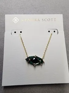 Authentic Celestial Guardian Pendant - Heart Chakra Harmonizing 14K Gold Plated Green Crystal Amulet with 19-Inch Enchanted Chain