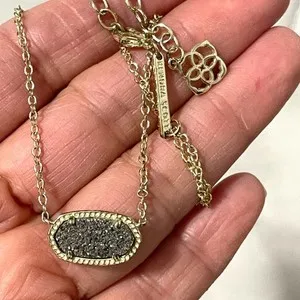 Authentic The Gilded Drusy Prism of Elisa