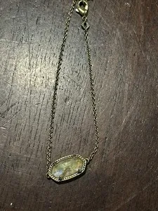 Authentic Kendra Scott Elisa Bracelet with Iridescent Stone Gold Plated