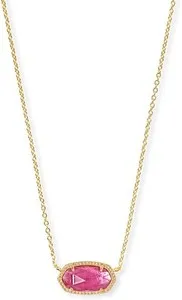 Authentic Kendra Scott Elisa Necklace Azalea Illusion/Gold Gold Plated Pink 4217703444