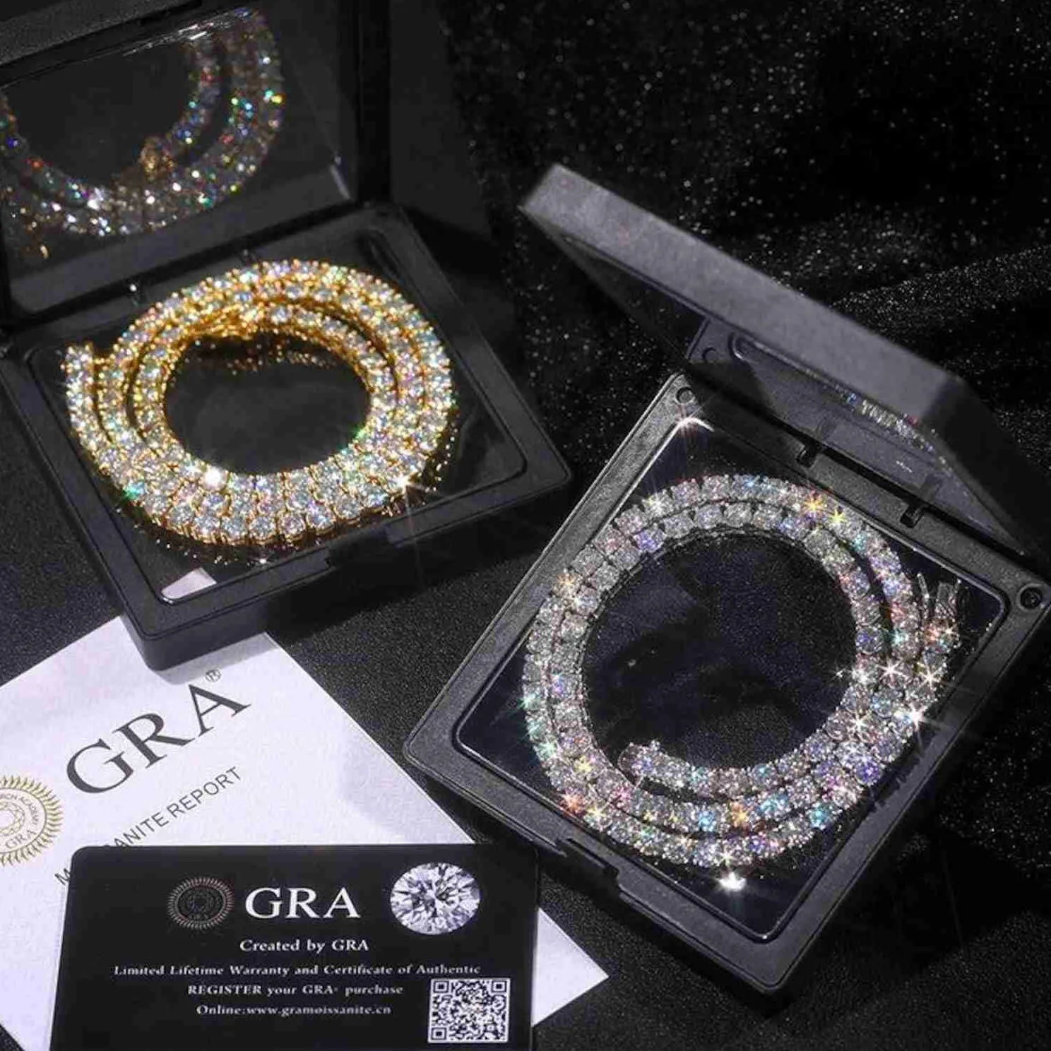 Authentic Elisa Price RTS Hip Hop Jewelry Sterling Silver 925 Pass Tester Diamond Chain VVS Moissanite Luxury Tennis Chain